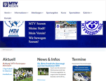 Tablet Screenshot of mtv-seesen.de